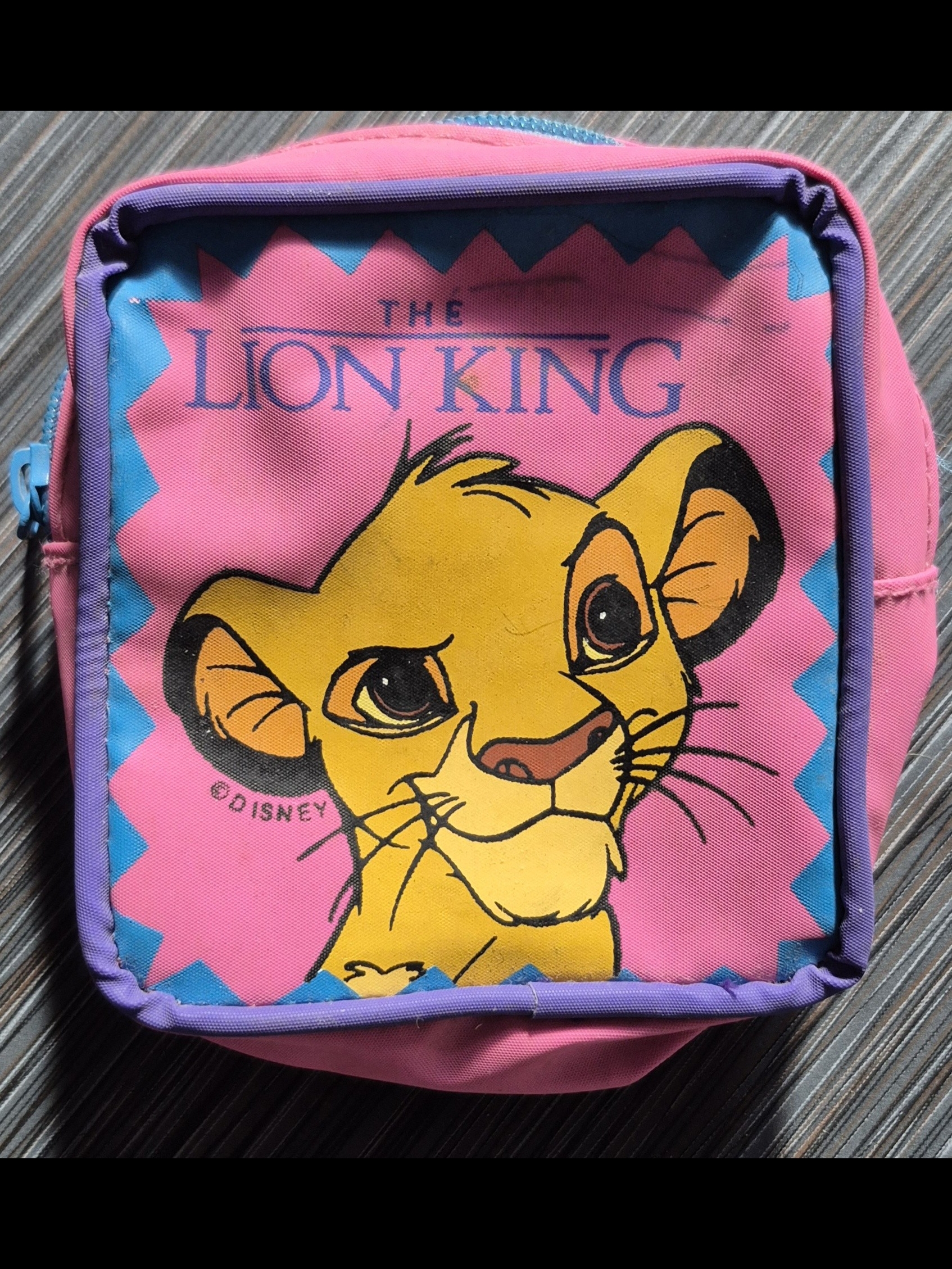 Vintage 1990s Disney Lion King backpack listed for resale